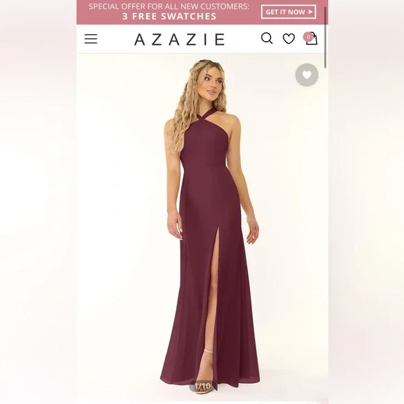 Azazie | Dresses | Cabernet Bridesmaid Dress | Poshmark